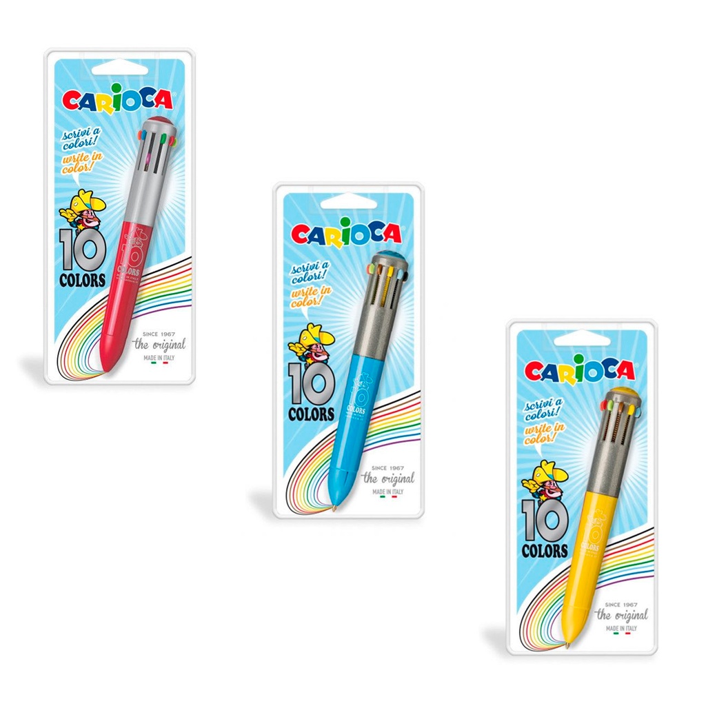 Bolígrafo Carioca 10 colores Surtidos