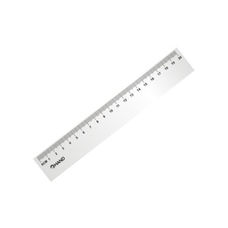 [#220] Regla Plástica Biselada Hand 20cm