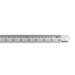 [#F-100] Regla Metálica Hand Plana de Acero Inoxidable 100cm
