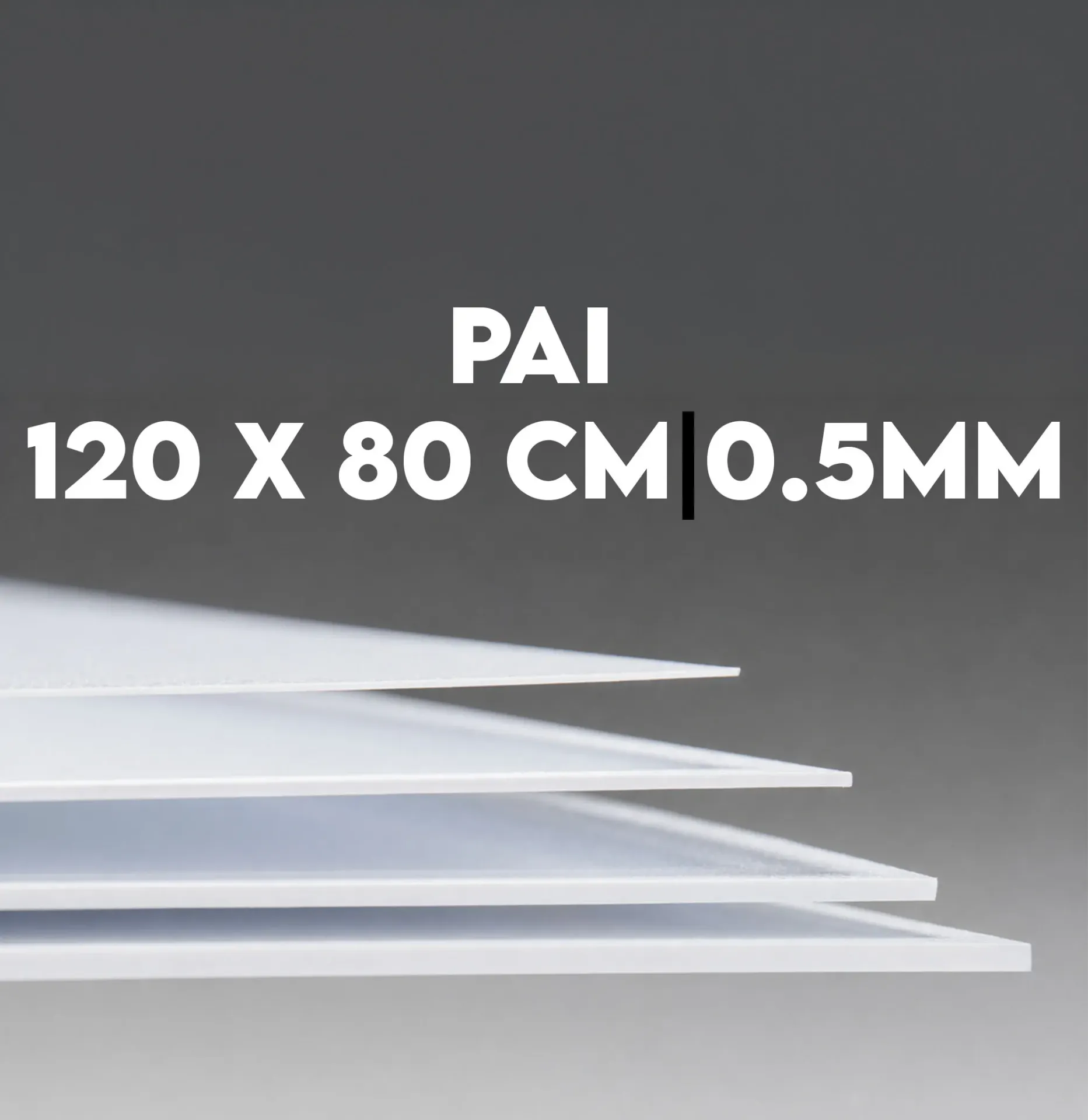 Mica PAI (Poliestireno de Alto Impacto) 80x60cm 0.5mm