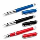 Pluma Inoxcrom Vista Tinta Azul