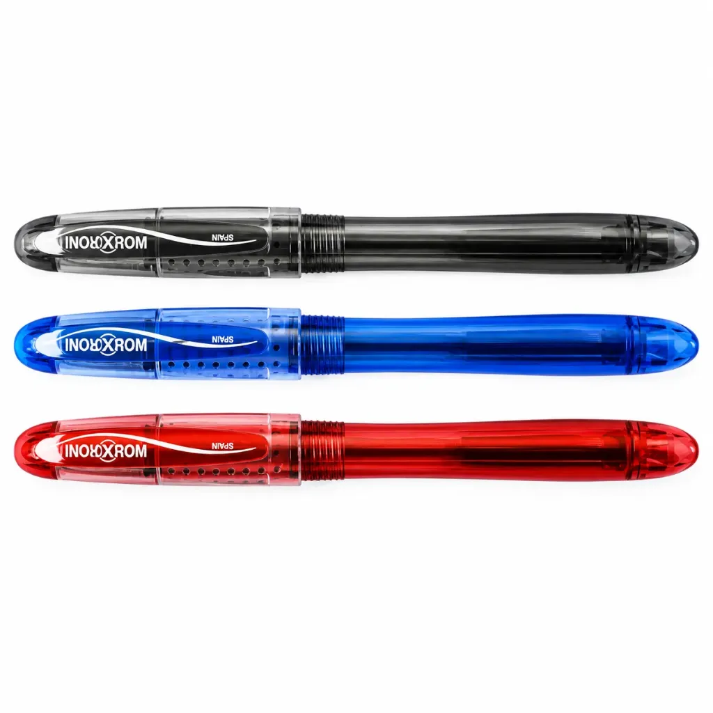 [42701001] Roller Inoxcrom Curvy Tinta Azul Colores Surtido, Recargable Mediante Cartuchos de tinta para pluma Estilográfica