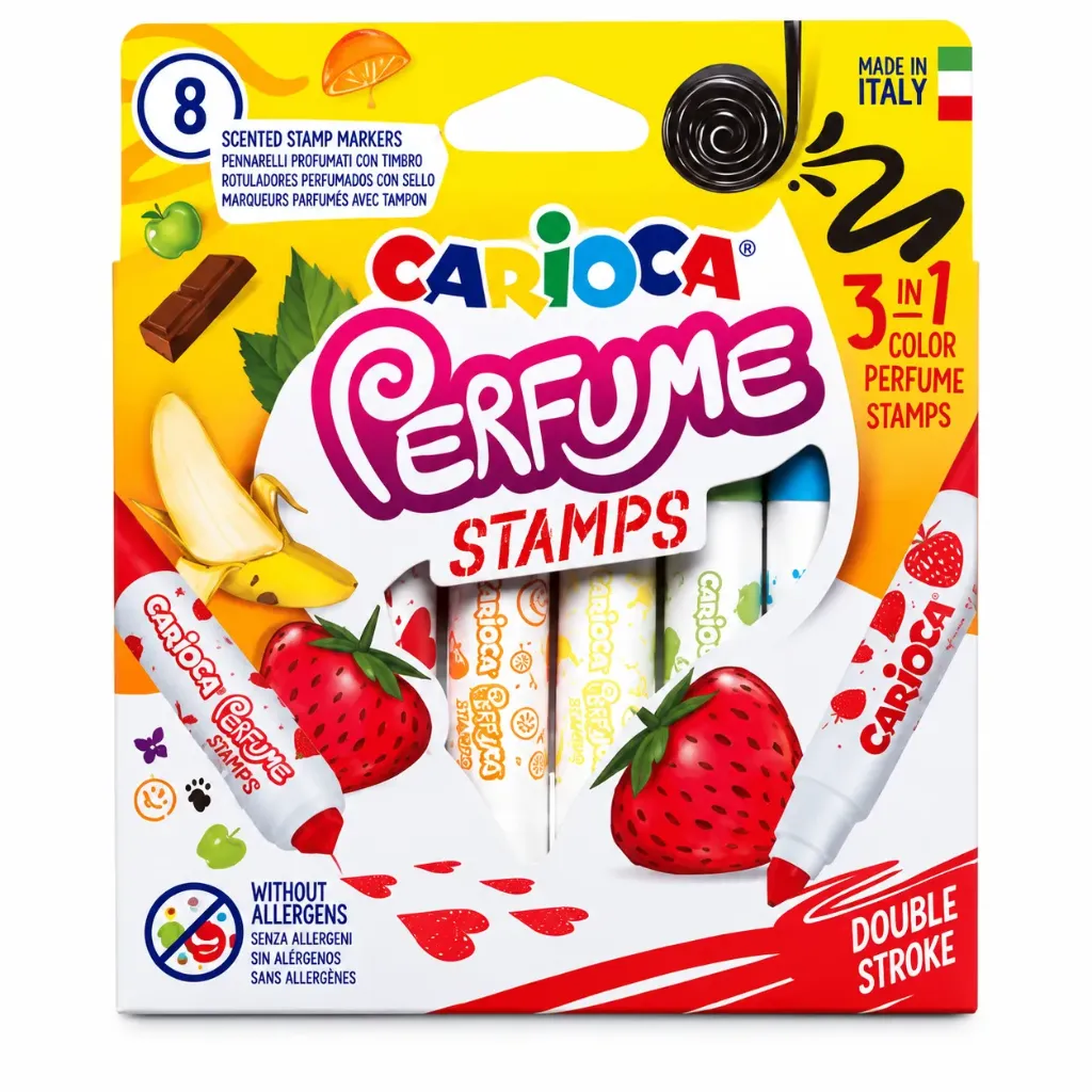 [42988] Plumones Perfume Carioca 8 Colores Con Sello