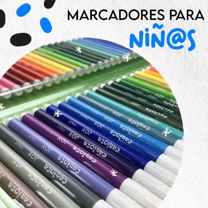 Plumones lavables, permanentes y de colores!