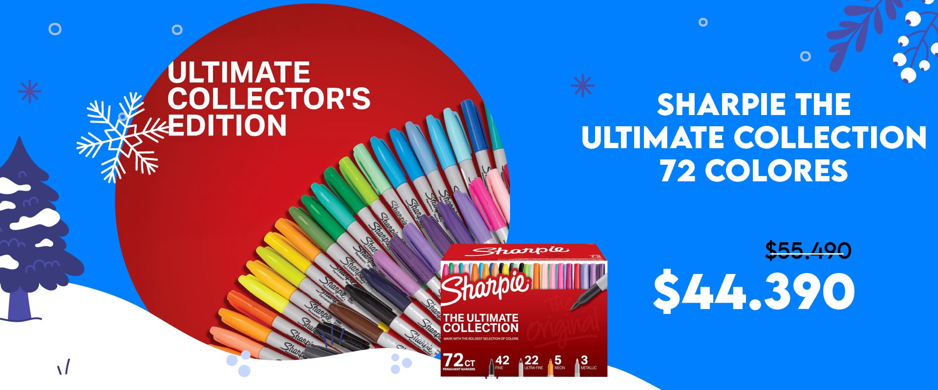 Marcadores sharpie collection 72 colores