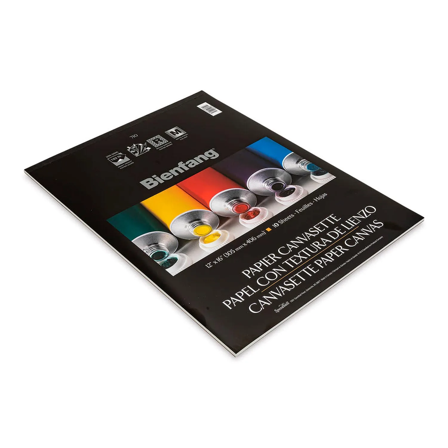 Block Bienfang 710 Canvas tipo Lienzo 30.4x40.7cm 10hj 281gr