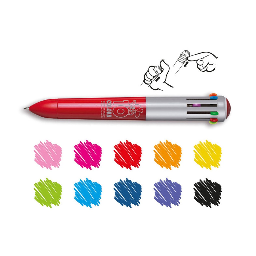 10 BOLIGRAFOS BASIC COLORES