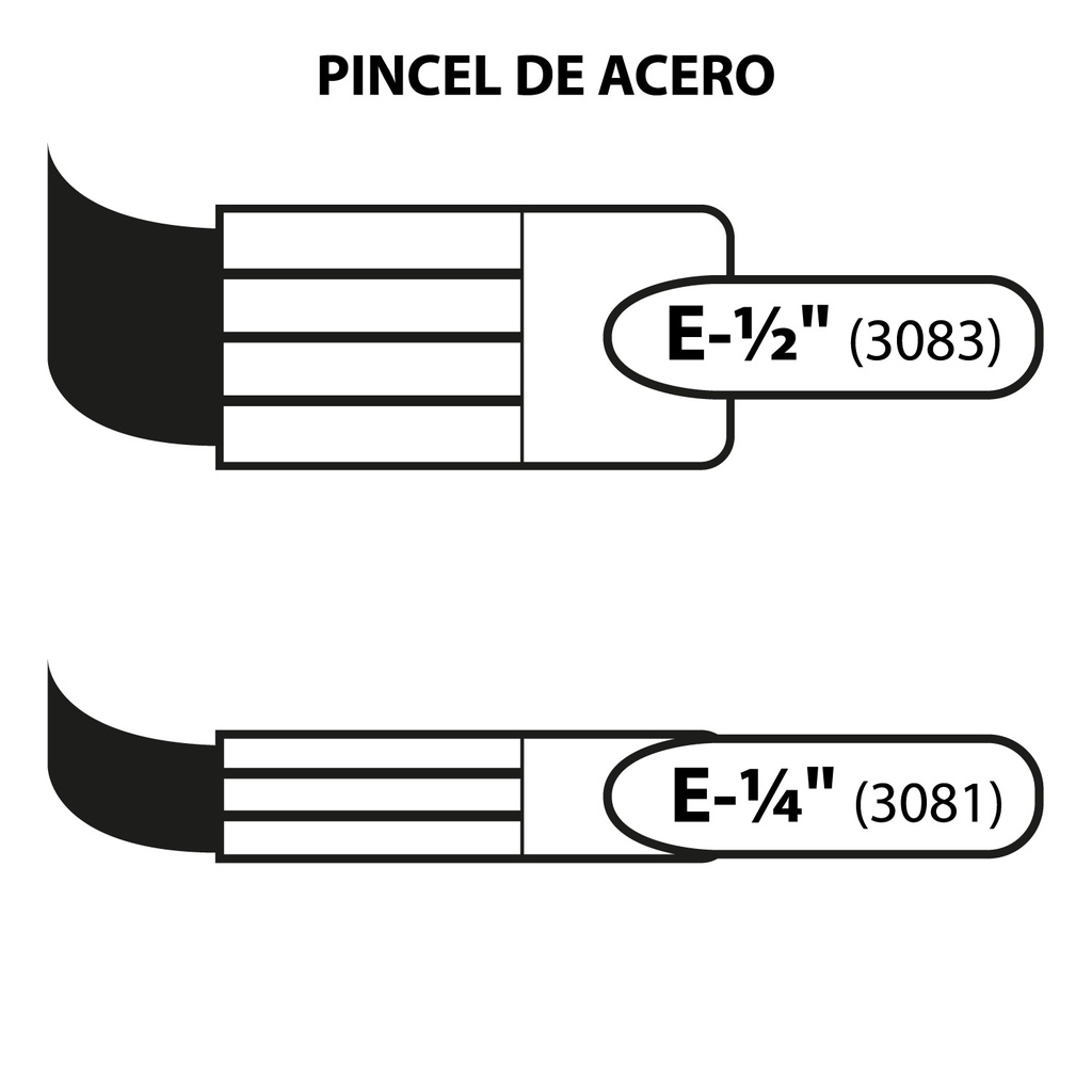 Plumillas de caligrafía Pincel de Acero &quot;E&quot; gran formato Speedball