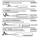 Set de Plumillas con Porta plumillas para Dibujo y Lettering Speedball