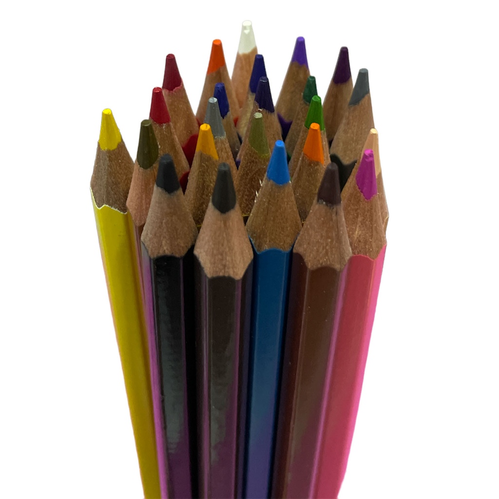 Set de 24 lápices de colores Paper Mate + sacapuntas con depósito