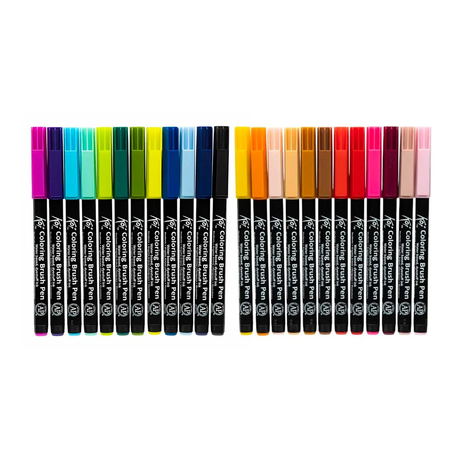 Set Plumones Acuarelables Sakura Koi Brush 24 Colores