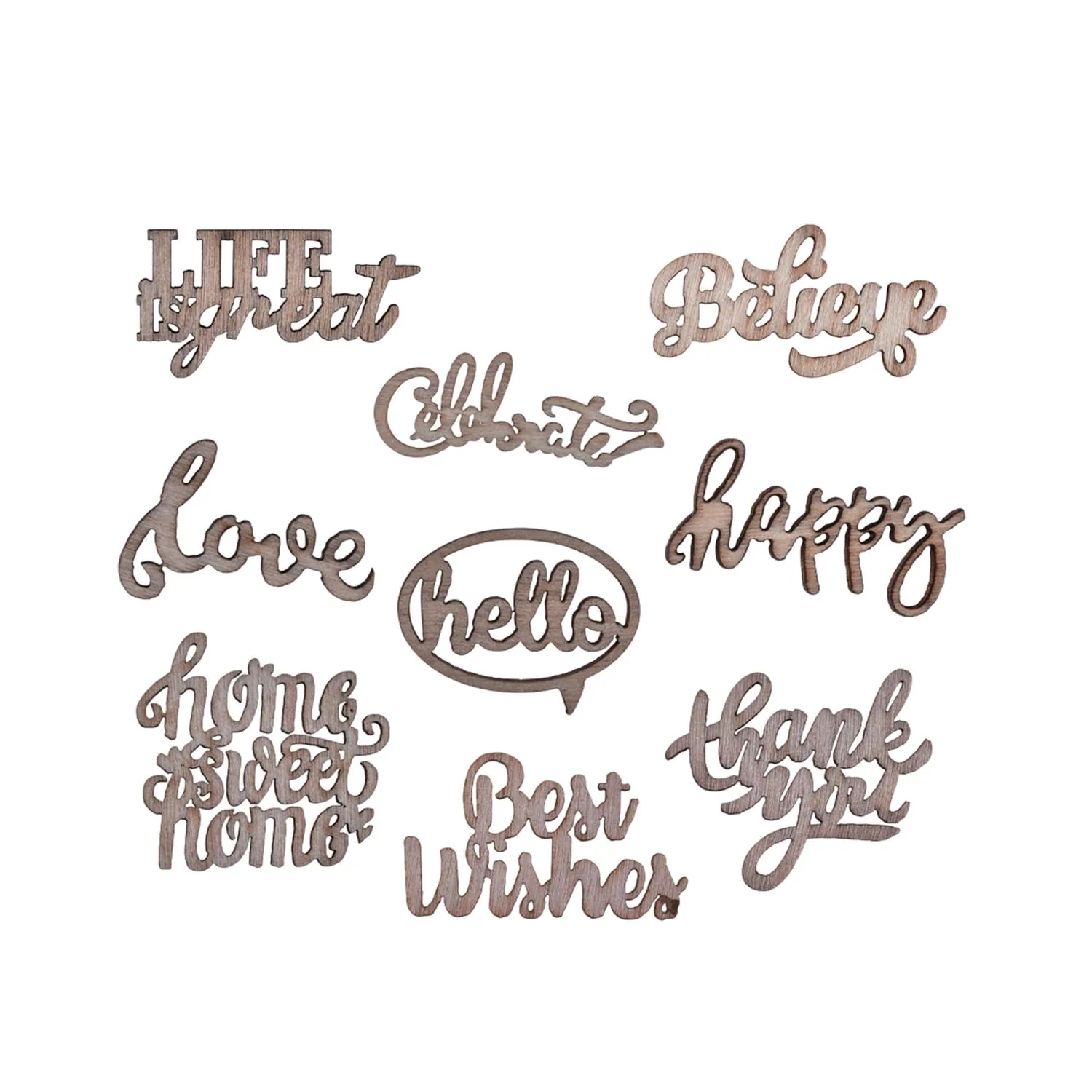 5 Marcadores Sharpie Acrílico Punta Bala + Set de Palabras en Madera