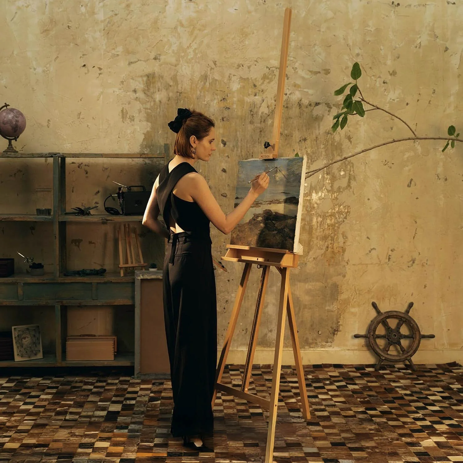 Atril De Madera Renart Tipo A 170-250cm Alto