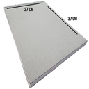 Croquera Papel Bond Tapa Gris Block 27x37cm (1/8 Pliego) 100hj