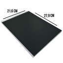 Croquera Papel Bond Tapa Negra 27.9x21.6cm (Carta) 100hj