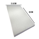 Croquera papel Hilado 9 140gr Tapa Gris Block 21.6x33cm (Oficio) 50hj