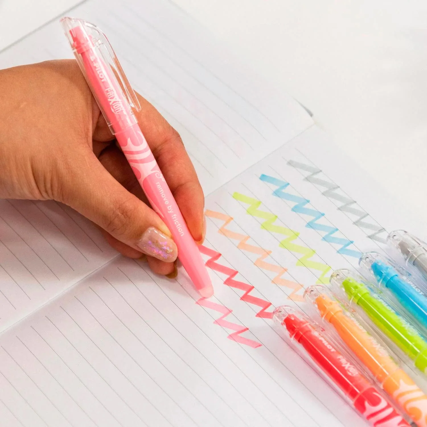 Destacador Pilot Frixion Light Borrable 6 Colores Natural