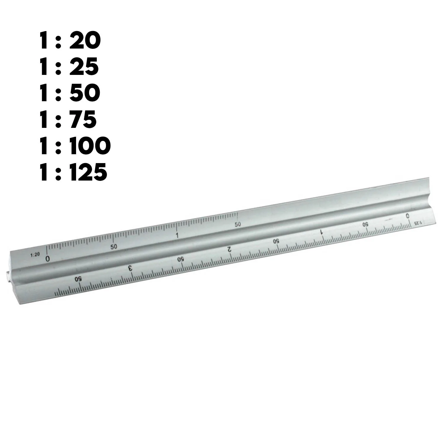 Escalímetro Aluminio Arquipunto 6 esc.15cm (Sin logo)