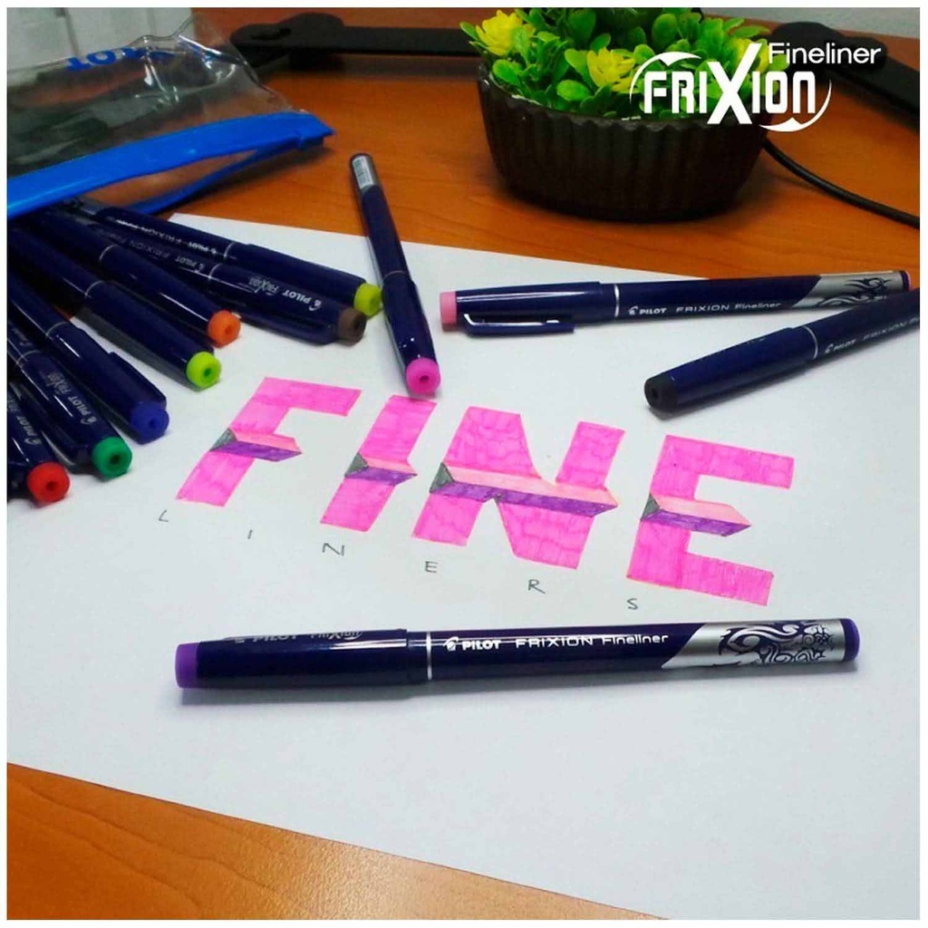 STYLO FEUTRE EFFAÇABLE FRIXION FINELINER 1.3mm PILOT