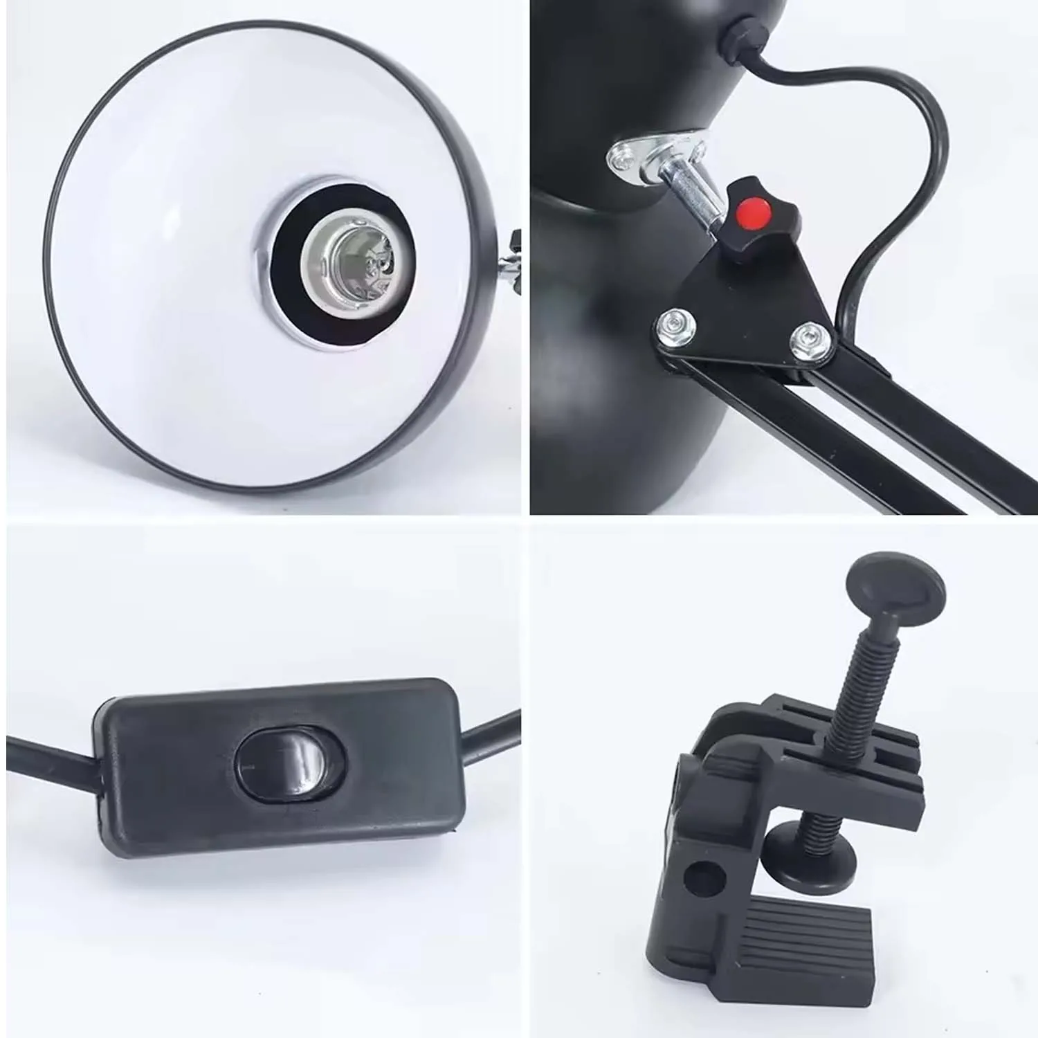 Lampara de Escritorio Brazo Flexible con Clip