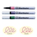 Marcador Permanente Pen Touch Silver Shadow Sakura 1.0mm