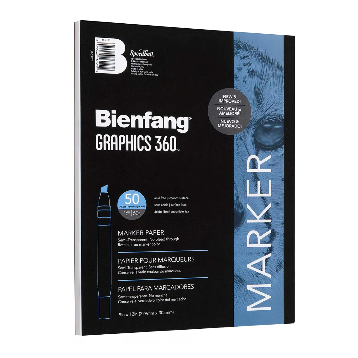 Block Bienfang Para Marcador Graphics 360 22x30cm 50hj 51gr