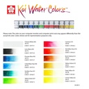 Acuarela en Tubo Sakura Koi Water Colors 12ml (12 colores)