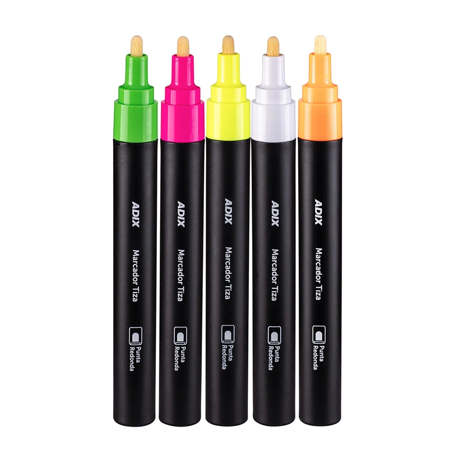Marcadores Tiza Adix Fluorescente 5 uds.