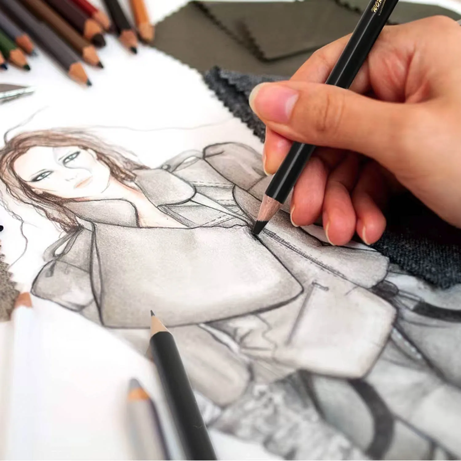 Pastel Seco En Lapices 4 Tonos Clasicos