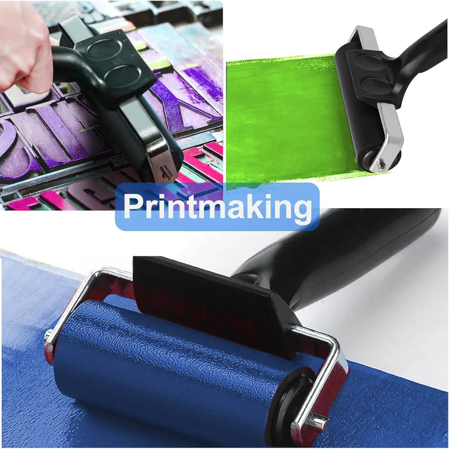 Rodillo para Grabado de Goma Dura 10cm