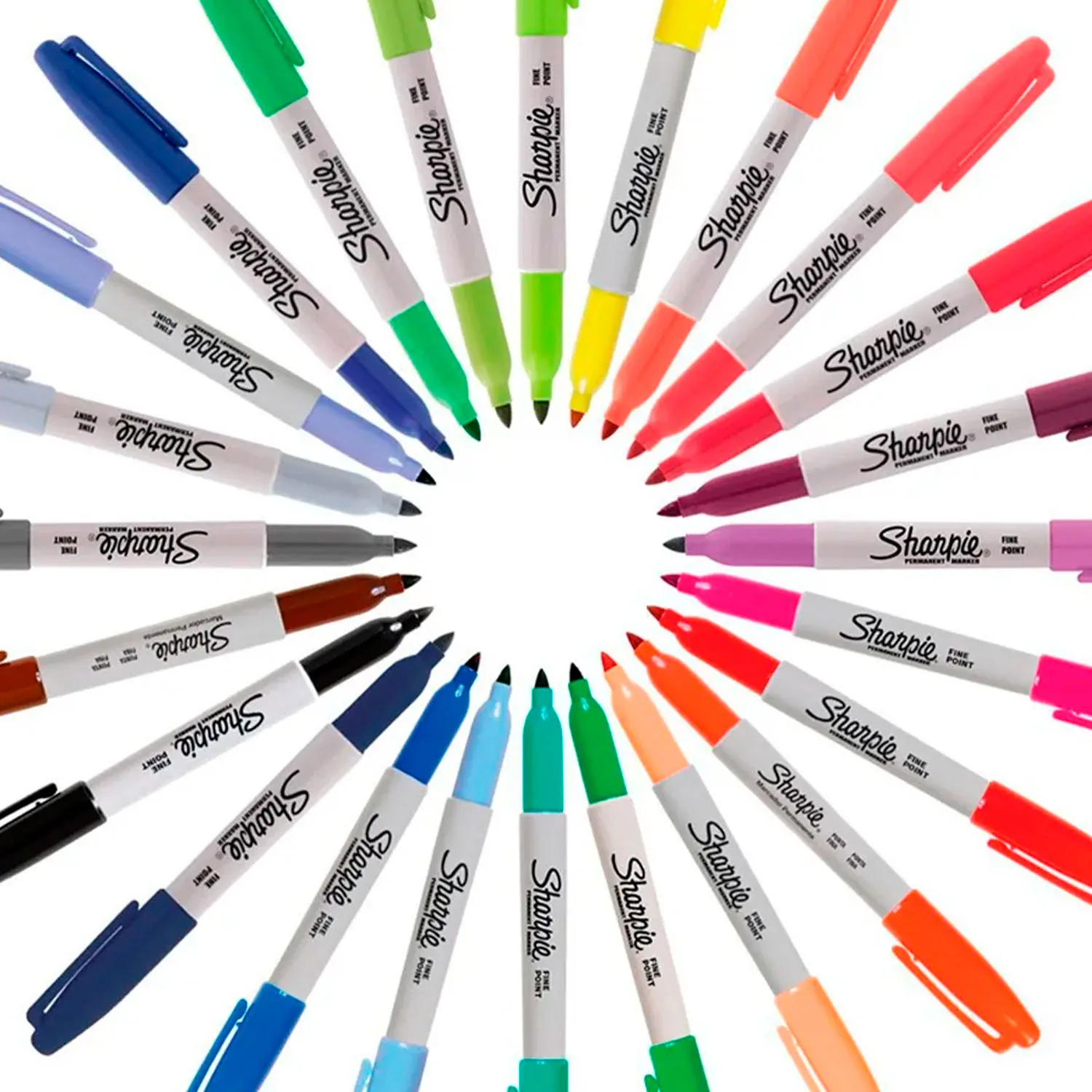 Set 24 Marcadores Sharpie Punta Fina Colores Surtidos