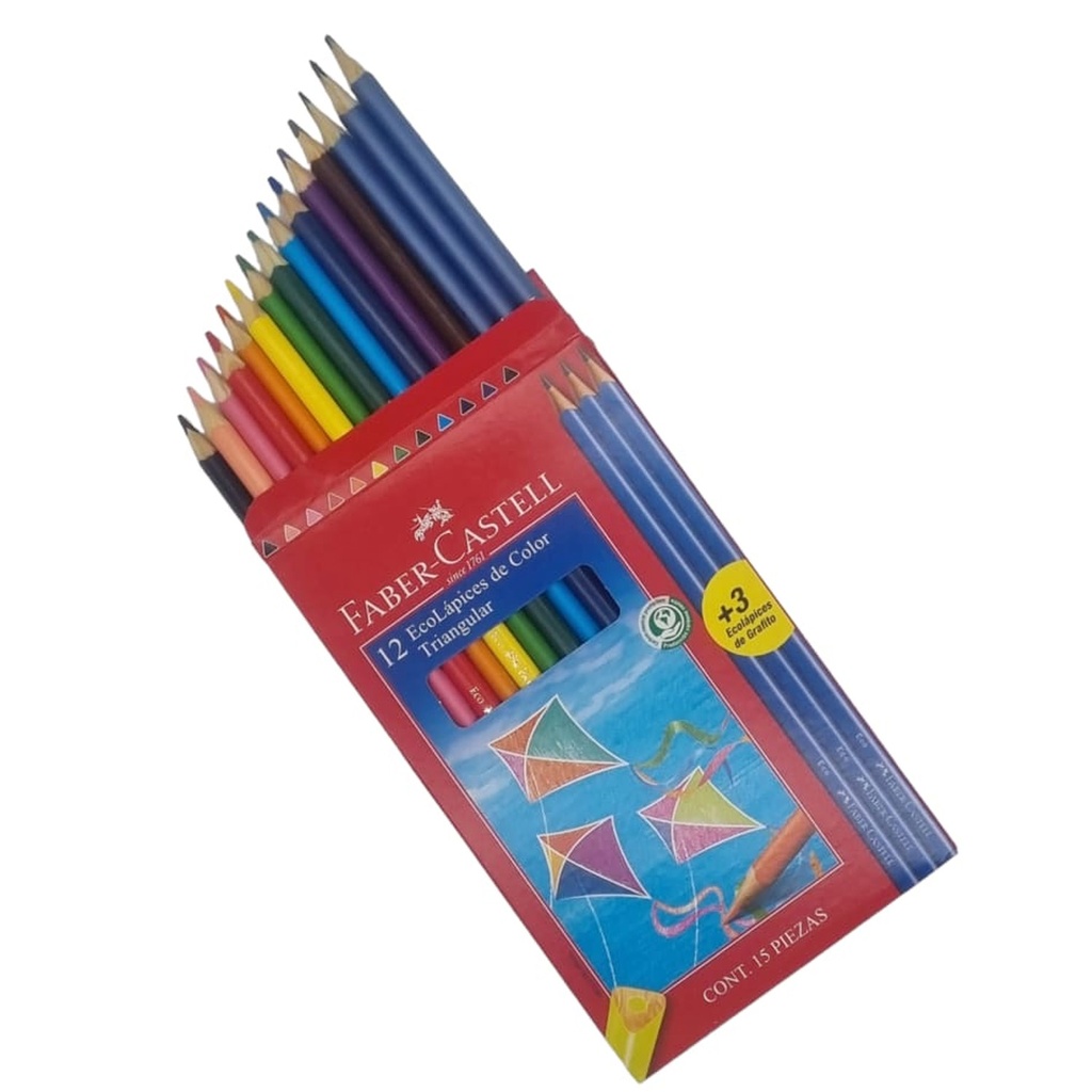 Lapiz Color Faber Castel Ecolapices Hexagonal 120112G Caja/12