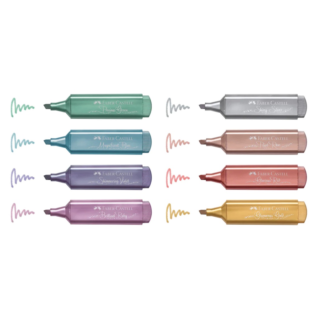 Marcador Faber-Castell TL 46 Metálico (8 Colores)