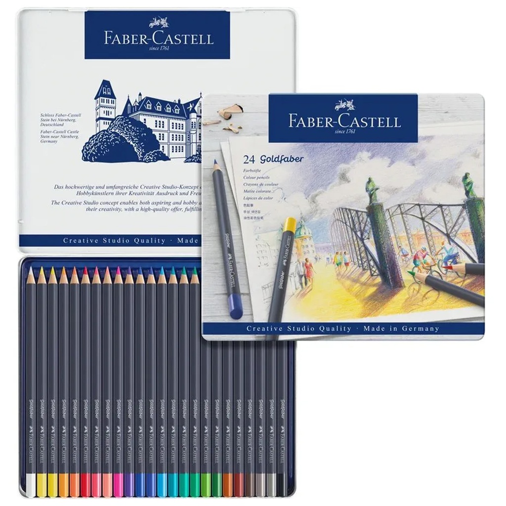 Lápices Faber-Castell Goldfaber 24 Colores