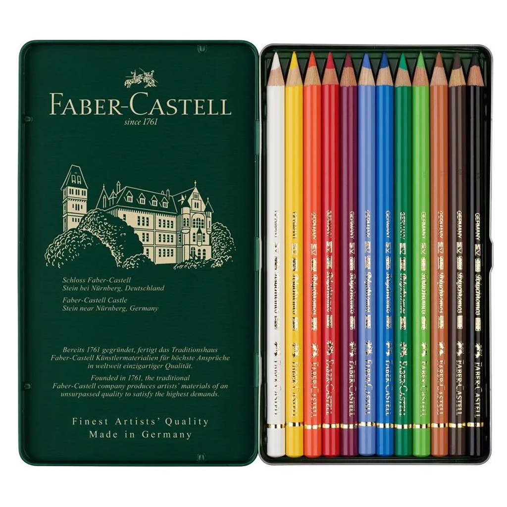 Lápices Faber-Castell Polychromos 12 Colores