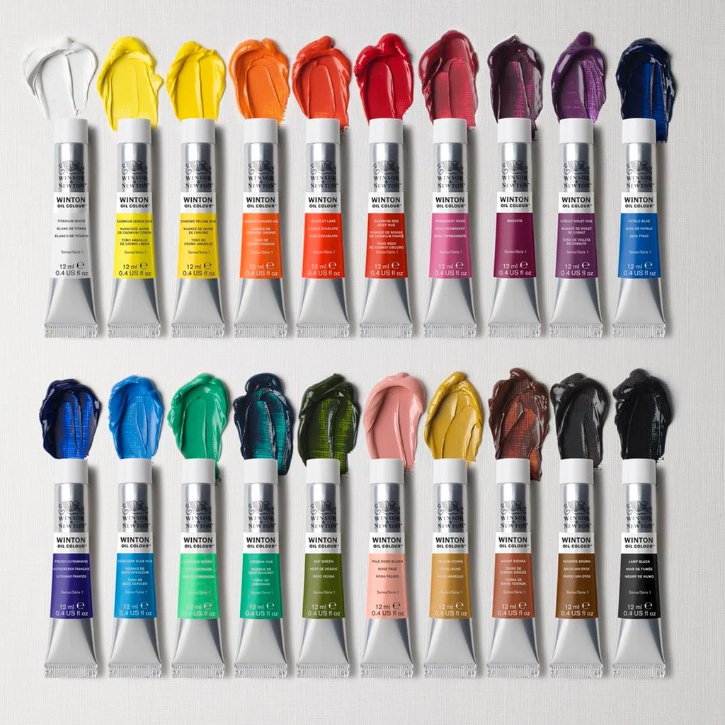 Set Inicial Óleos Winton Winsor &amp; Newton 20x12ml