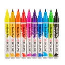 Set Plumones Punta Pincel Ecoline (10 Colores)