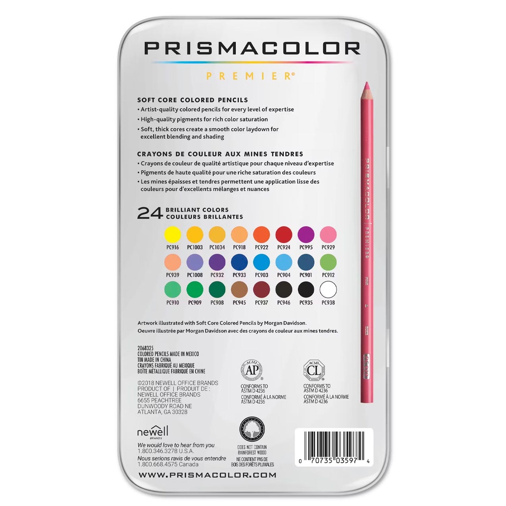 Lápices Prismacolor Premier 12 Colores