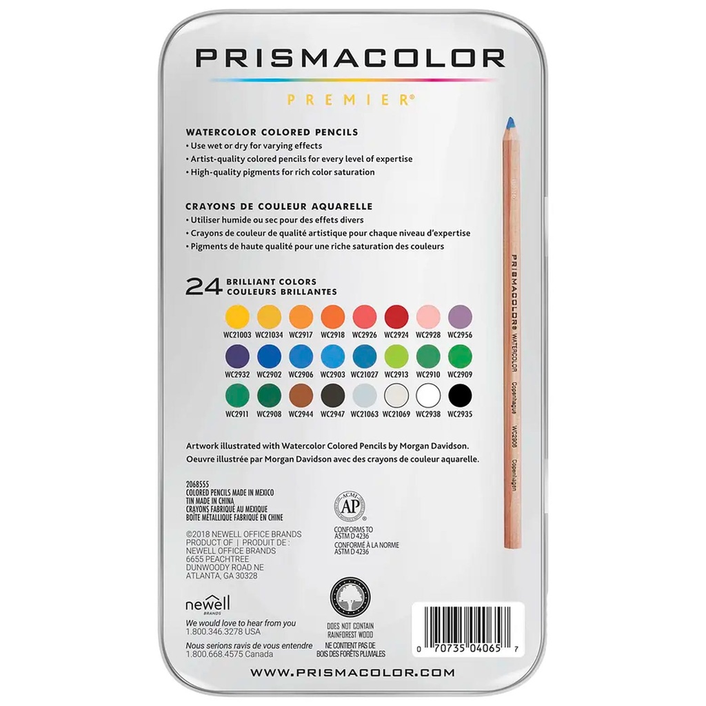 Lápices Acuarelables Prismacolor Premier (24 Colores)