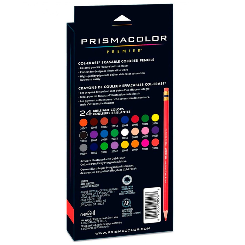 Lápices Prismacolor Colerase BORRABLES (24 Colores)