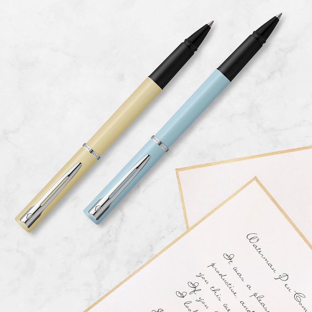 Roller Ball Allure Amarillo Pastel Tinta Negra Waterman