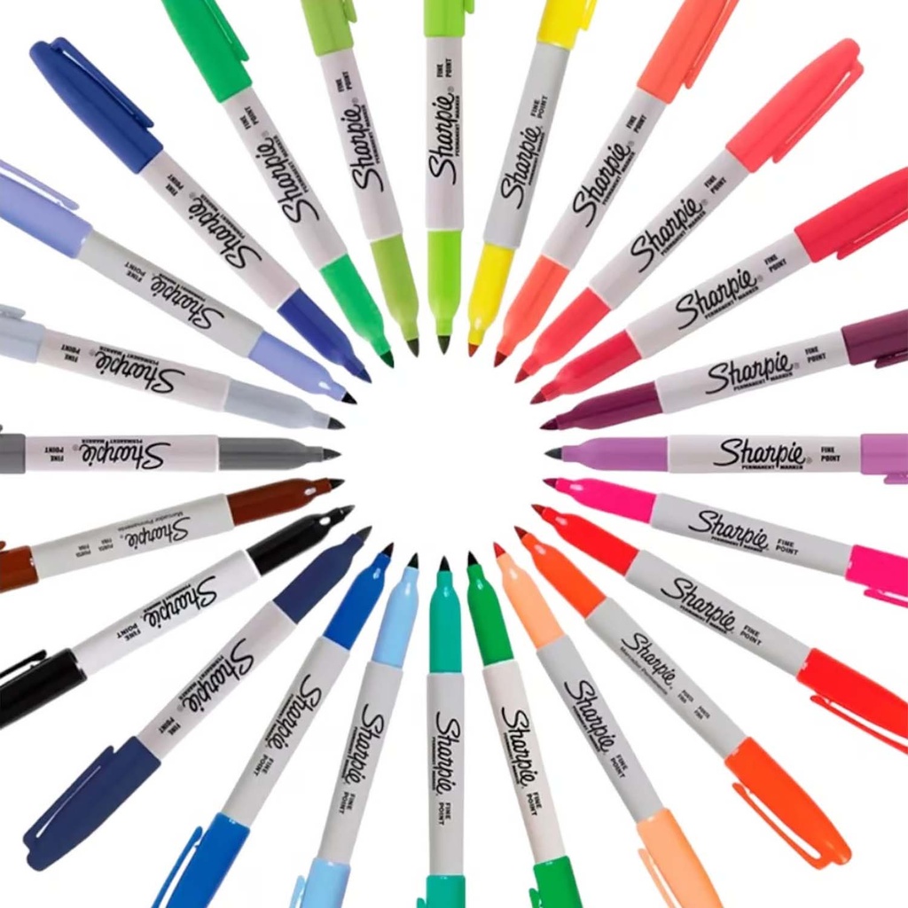 Set 24 Marcadores Sharpie Punta Fina Colores Surtidos