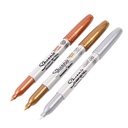 Set 3 Marcadores Sharpie Permanente Punta Fina Metálicos