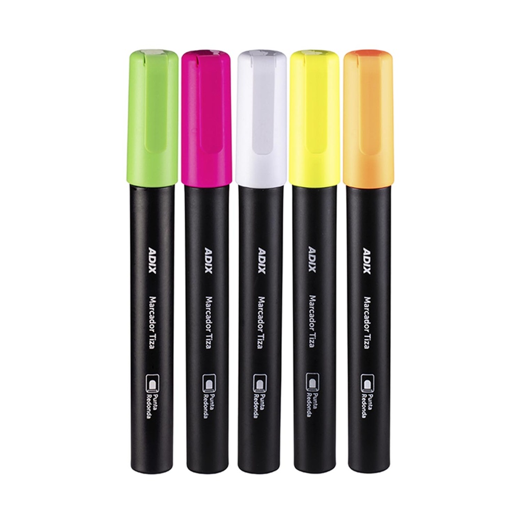 Marcadores Tiza Adix Fluorescente 5 uds.