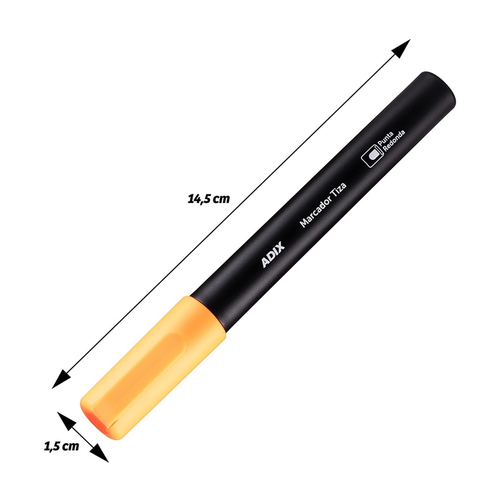 Marcadores Tiza Adix Fluorescente 5 uds.