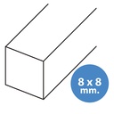 Palos de Maqueta Adix Creative 50 cm 8x8 3uds.