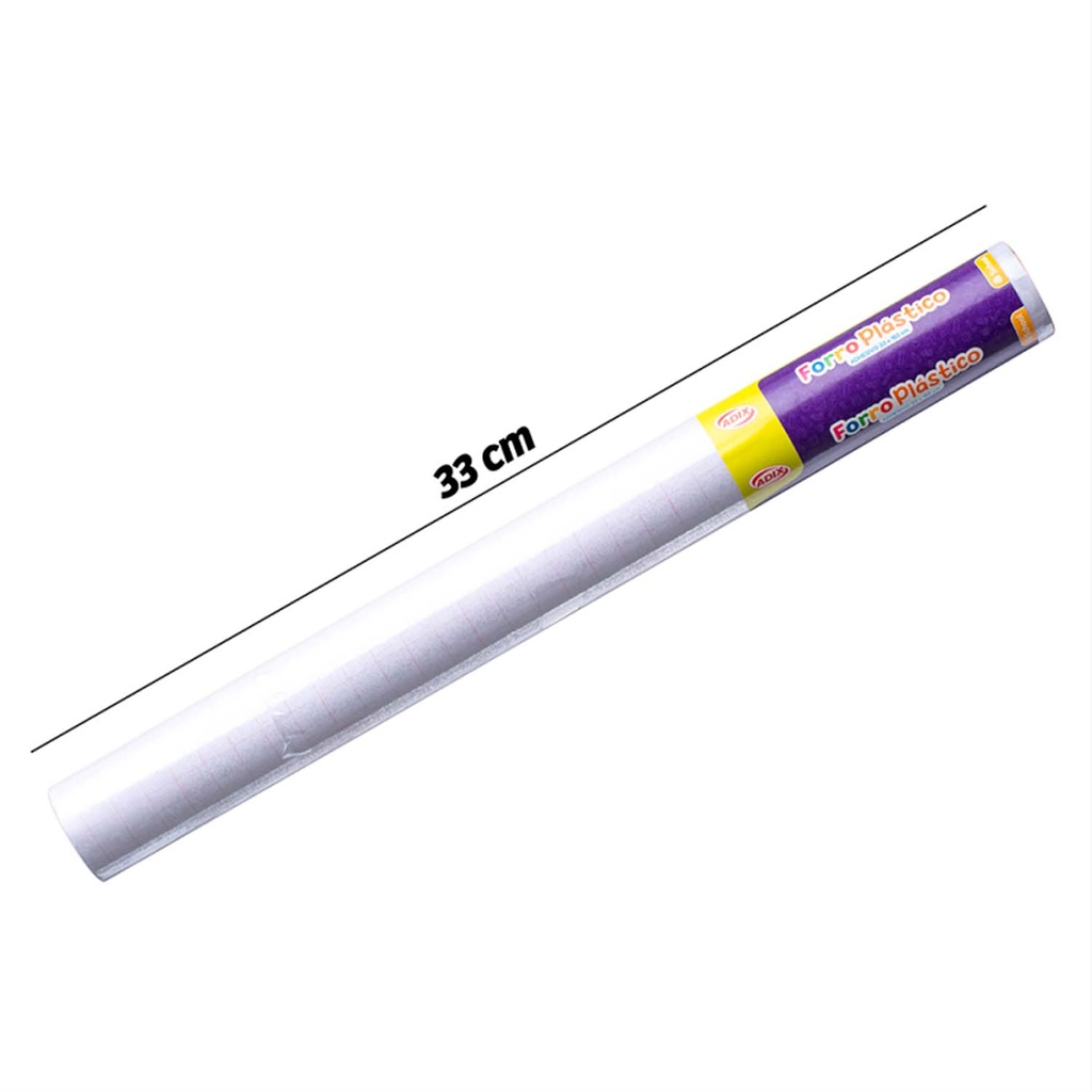 Forro Transparente Adhesivo Adix En Rollo 33cmx1.50mt