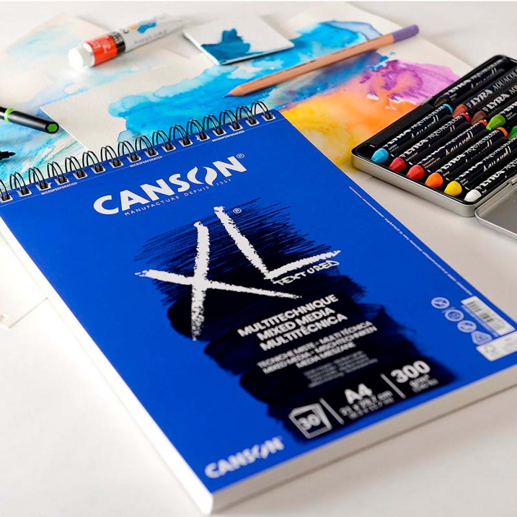 Croquera Canson XL Mix-Media 300gr 30 hjs A4 (21x29.7cm)