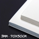 Carton Pluma 3mm blanco medio pliego
