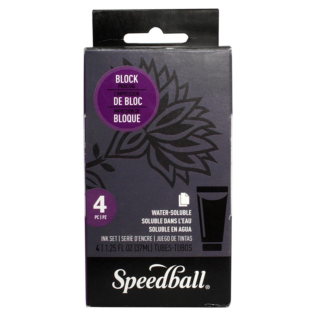 Set 4 tintas acrílicas de 37ml para Grabados Speedball